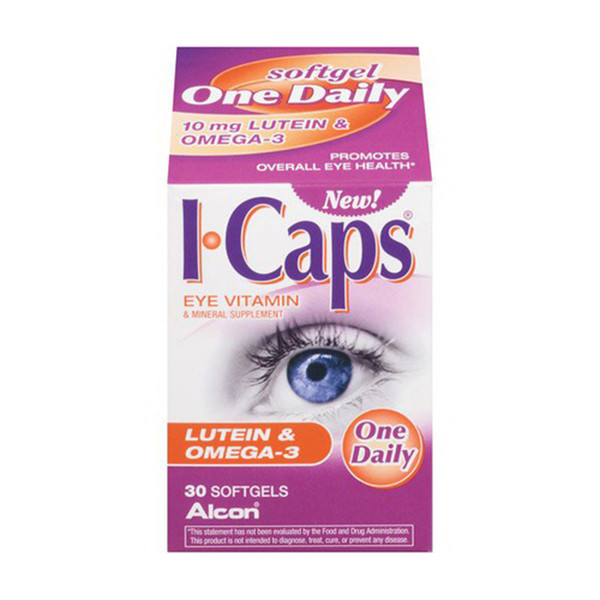Icaps Lutein & Omega-3 Softgels 30 Soft Gels