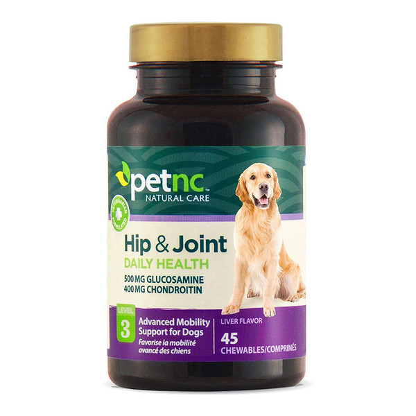 Petnc Natural Care Hip And Joint Health Advanced Chewables For Dogs, 45 Count
