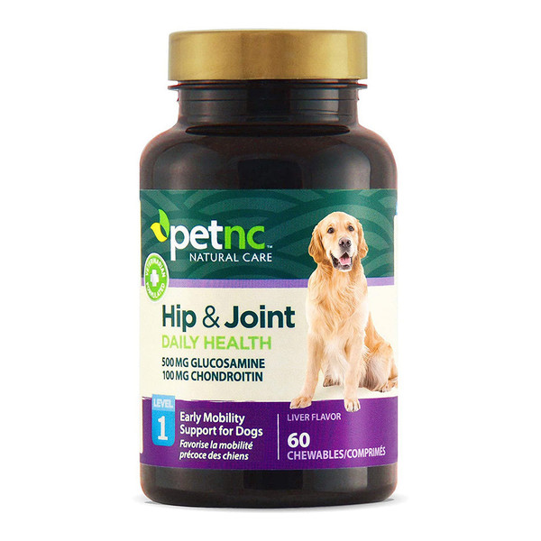 Petnc Natural Care Hip And Joint Health Early Mobility Chewables For Dogs, 60 Count