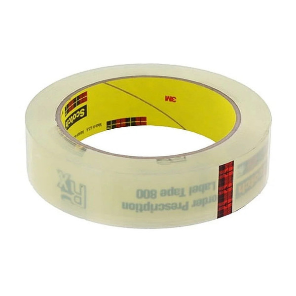 Scotch 800 Clear Label Protective Roll - 1 In Width - 72 Yd Length - 1 Ea