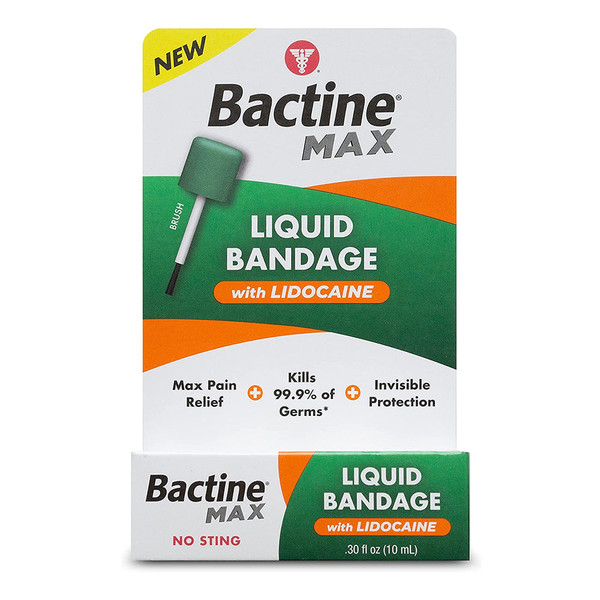 Bactine Max Liquid Bandage With Lidocaine - 0.30 Ounce