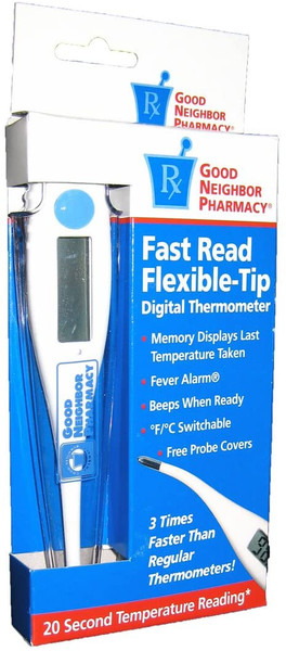 Gnp Digital Thermometer With Probe Covers. Fast Read, Flexible-Tip