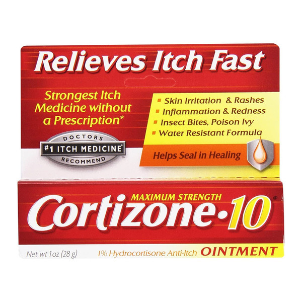 Cortisone 10 Anti-Itch Ointment, Maximum Strength, 1 Ounce