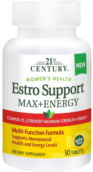 21St Century Estro Support Max + Energy 30 Tabs
