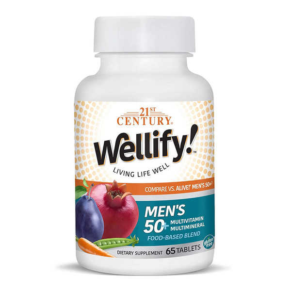 21St Century Wellify Men'S 50+ Multivitamin Multimineral - 65 Tablets