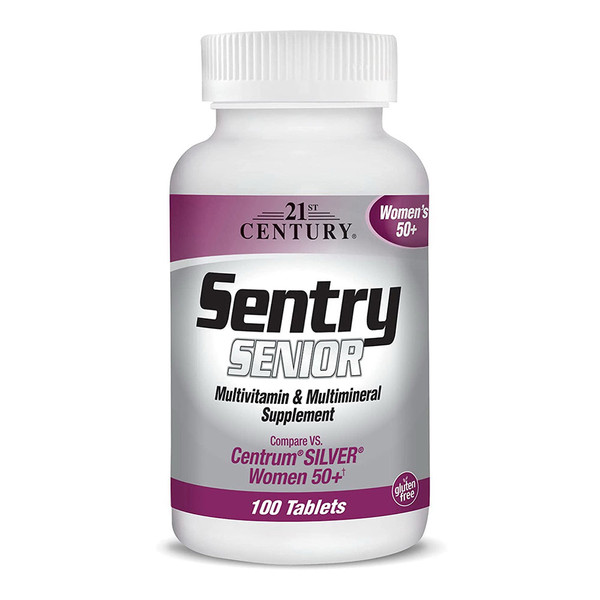 21St Century Sentry Senior Women 50 Plus Tablets, 100 Count