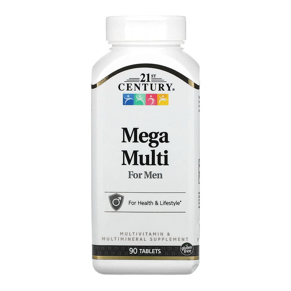21St Century Mega Multi Vitamin For Men Tablets - 90 Ea