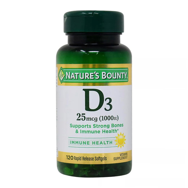 Nature'S Bounty Vitamin D3 1000 Iu Immune Health, 120 Softgels