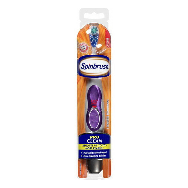 Arm & Hammer Spinbrush Pro Clean Powered Toothbrush, Medium, 1 Each