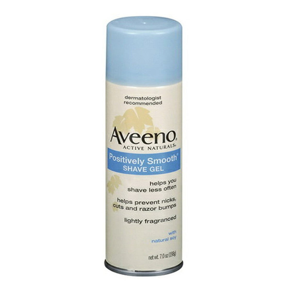 Aveeno Active Naturals Positively Smooth Shave Gel, Lightly Fragranced - 7 Oz