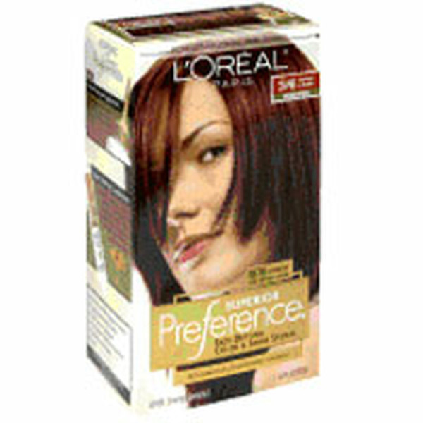 Loreal Superior Preference Hair Color, 5Mb Medium Auburn, Warmer, 1 Ea