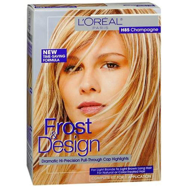 Loreal Frost And Design Dramatic Hi Precision Hair Color Highlights, H85 Champagne - 1 Kit