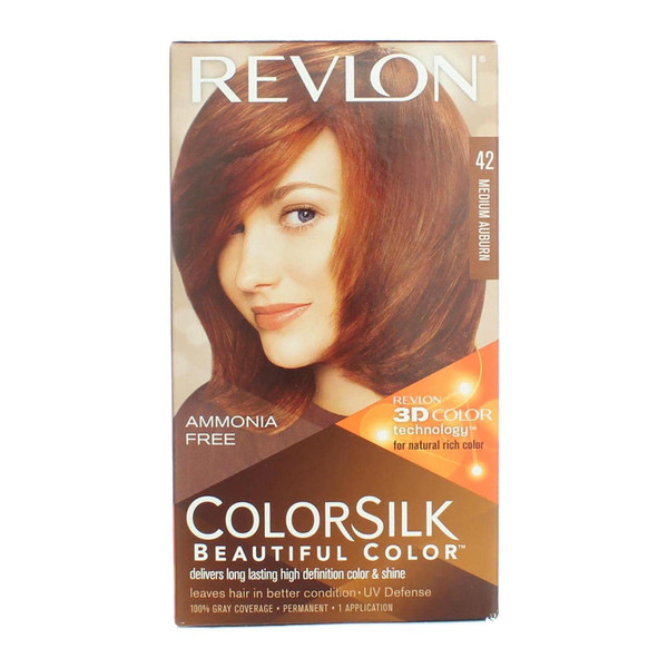 Colorsilk By Revlon, Ammonia-Free Permanent, Haircolor: Medium Auburn #42 - 1 Each