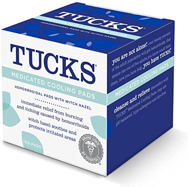 Tucks Md Cool Hemorrhoid Pad, 100 Count