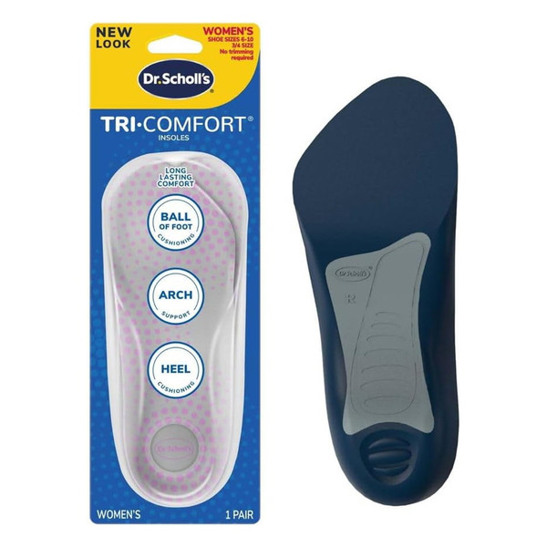 Dr. Scholl's Tri-Comfort Insoles for Women's 6-10 for All-Day Support, 1 Ea