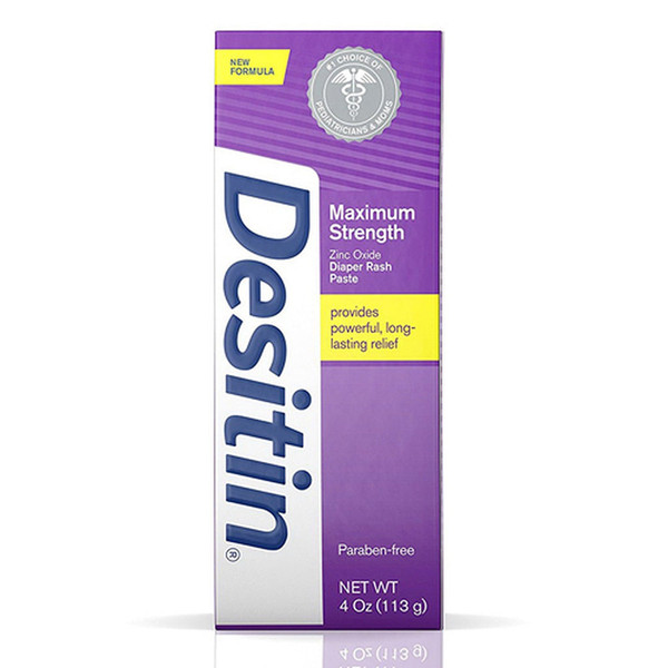 Desitin Maximum Strength Zinc Oxide Diaper Rash Paste, Paraben Free - 4 Oz