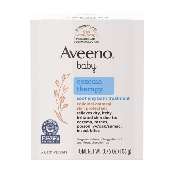 Aveeno Baby Soothing Bath Treatment Single Use Packets - 5 Ea