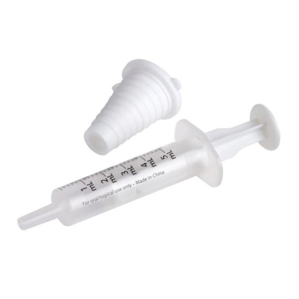 Ezy Dose Kids Baby Oral Syringe & Dispenser, Calibrated For Liquid Medicine - 5 Ml/1 Tsp, Includes Bottle Adapter