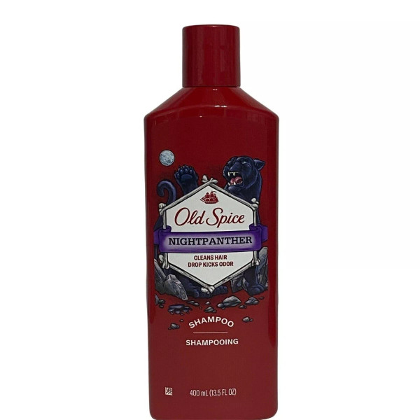 Old Spice Night panther Shampoo Cleans Hair 13.5 fl oz