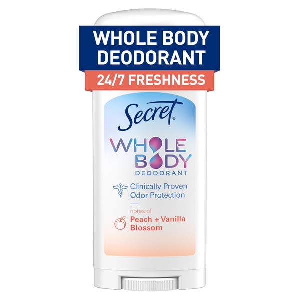 Secret Whole Body Deodorant Stick for Women,2.4 0z