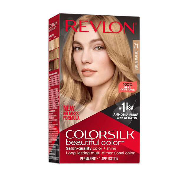 Revlon Colorsilk Beautiful Color Permanent Hair Color,  Golden Blonde -  4.4 Fl Oz