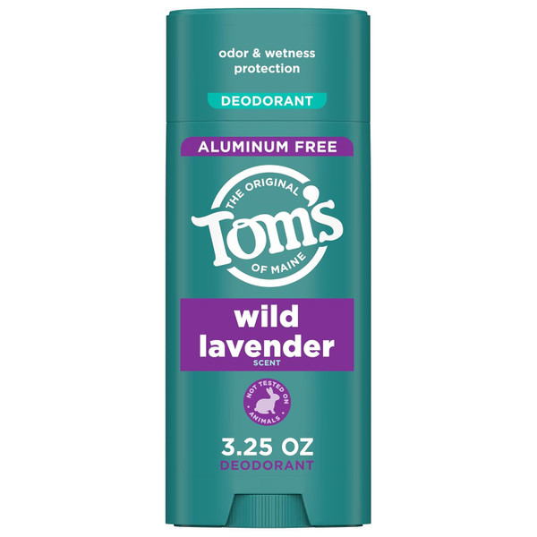 TomG?+???++s of Maine Wild Lavender Natural Deodorant for Women and Men, Aluminum Free, 3.25 oz