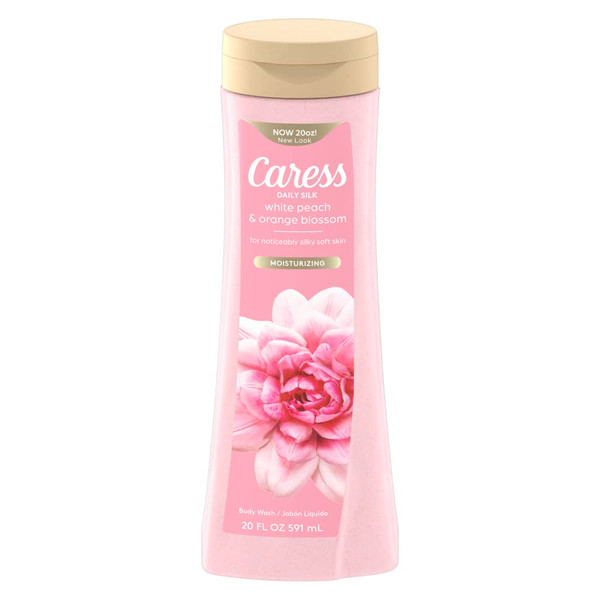 Caress Body Wash  Noticeably Silky,  With White Peach & Orange Blossom 20 fl oz