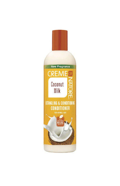 Creme of  Coconut Milk, Detangling And Conditioning Formula For Normal Hair, 12 Fl Oz