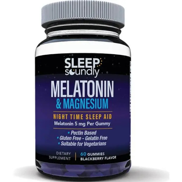 Windmill Health Products Melatonin & Magnesium Gummy - Blackberry 60 Gummies