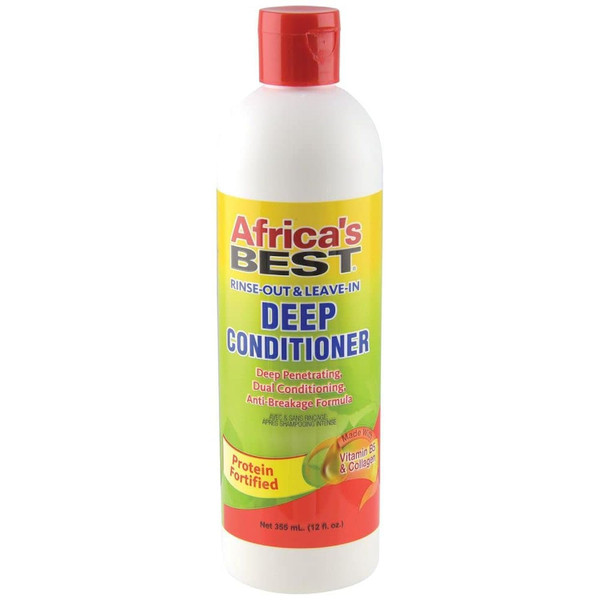 Africa's Best Rinse Out and Leave in Deep Conditioner, 12 Ounce