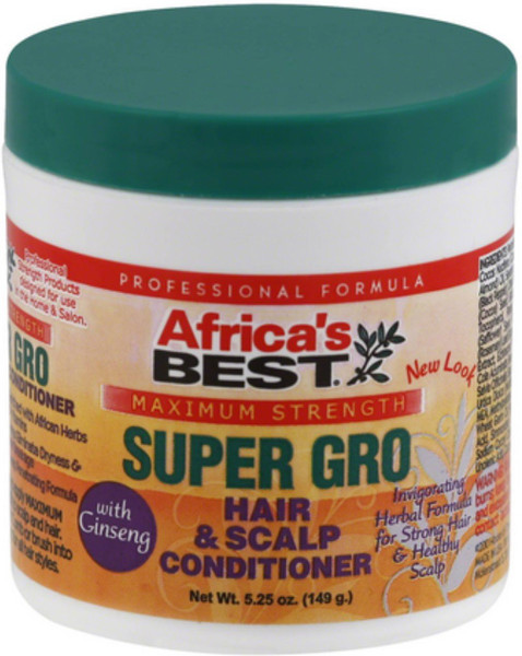 Africa's Best Super Gro Hair & Scalp Conditioner, Maximum Strength, 5.25 oz