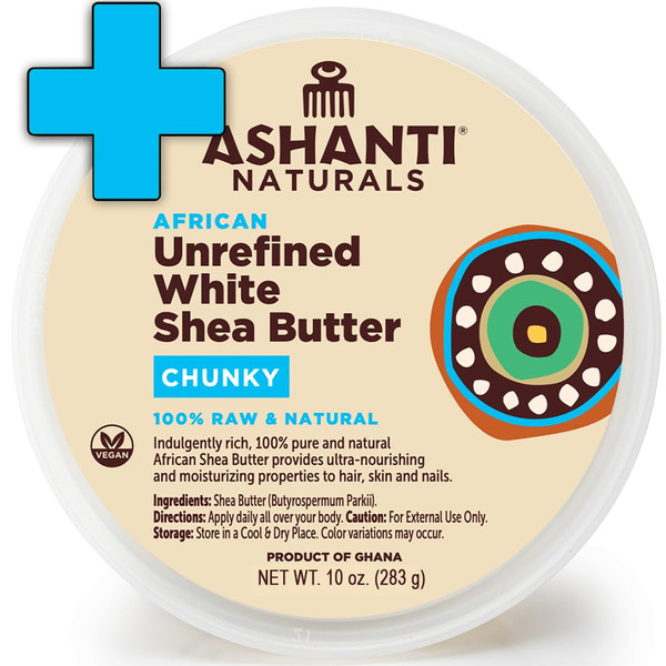Ashanti Naturals Bundle - Yellow Chunky Shea Butter 10
