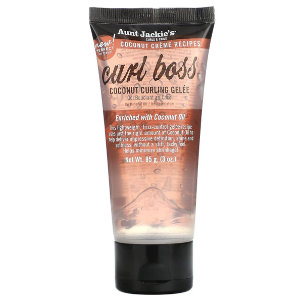Aunt Jackie's Curl Boss Coconut Curling Gelee Travel Size 3oz