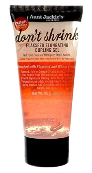 Aunt Jackie's Don't Shrink Flaxseed Elongating Curling Gel 3 Oz