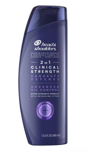 Head And Shoulders Dandruff 2-In-1 Shampoo, Clinical Oil Control, 13.5 Fl. Oz