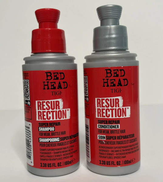 TIGI Bed Head Resurrection Super Repair Shampoo & Conditioner Combo - 3.38 Oz Each