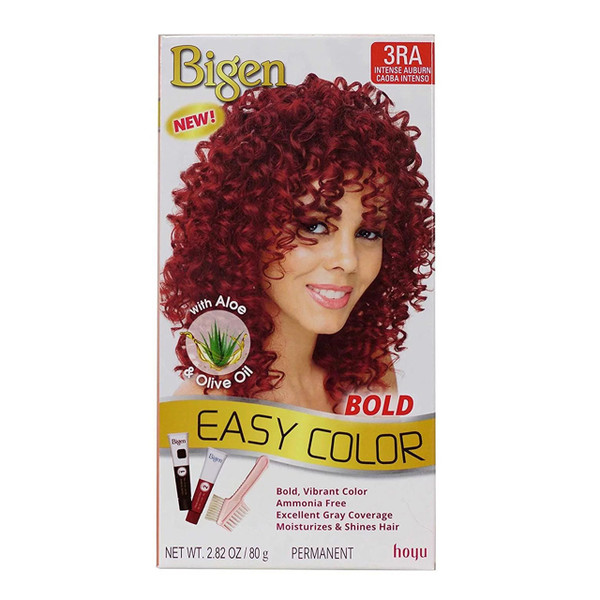 Bigen Permanent Bold Easy Color with Aloe and Olive Oil, 3RA Intense Auburn, 1 Ea
