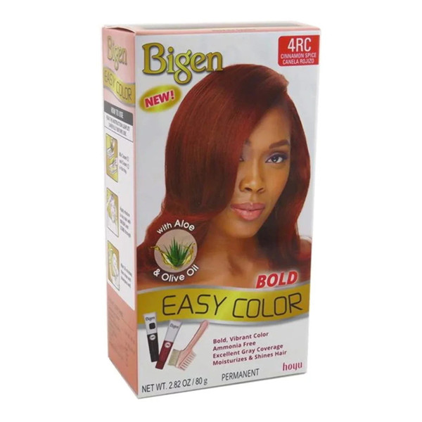 Bigen Permanent Bold Easy Color with Aloe and Olive Oil, 4RC Cinnamon Spice, 1 Ea