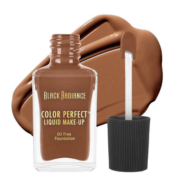 Black Radiance Color Perfect Liquid Foundation Full Coverage Brownie, 1 Oz