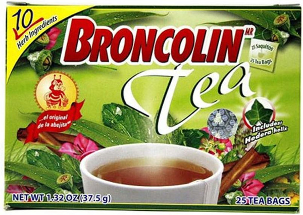 Broncolin Herbal Tea Flu Relief, 25 Ea