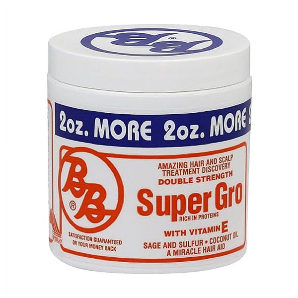 Bronner Brothers Double Strength Super Gro Treatment with Vitamin E - 6 Oz