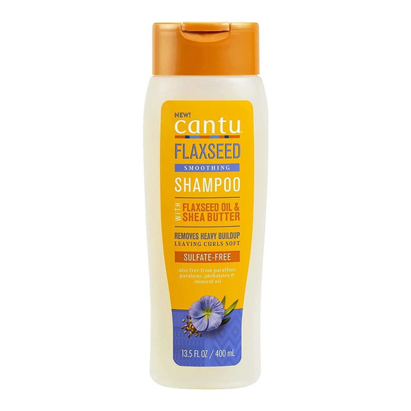 Cantu Flaxseed Smoothing Shampoo with Flaxseed Oil and Shea Butter, 13.5 Oz
