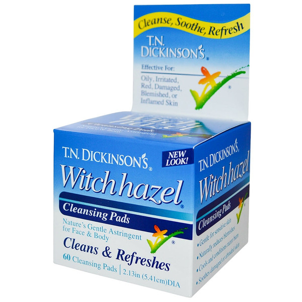 T.N. Dickinson'S Witch Hazel Cleansing Pads, Clean & Refreshes 60 Ea