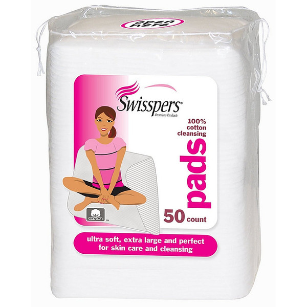 Swisspers Premium Ultra Soft Facial Cleansing Cotton Pads 50 Ea