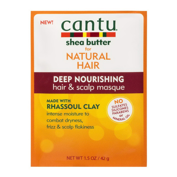 Cantu Shea Butter Deep Nourishing Hair and Scalp Masque with Rhassoul Clay, 6 Pack