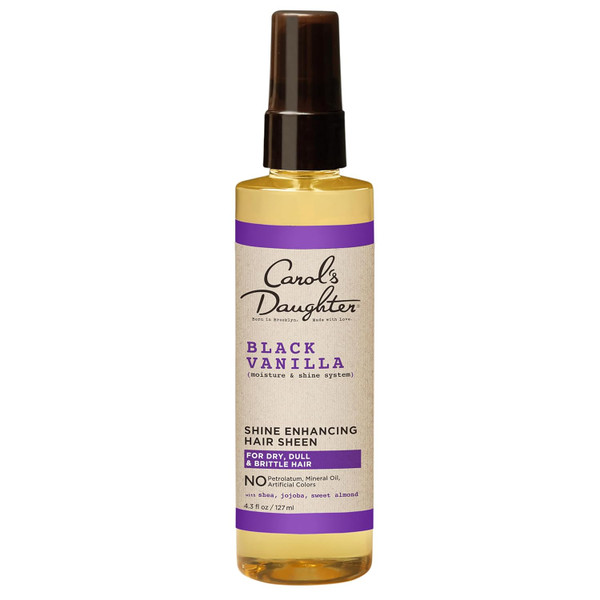 Carol's Daughter Black Vanilla Hair Sheen for Curly, Wavy or Natural Hair, 4.3 fl oz