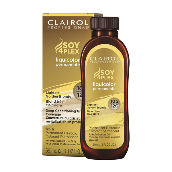 Clairol Professional Liquicolor Permanent Hair Color, 10G And 12 G Lightest Golden Blonde, 2 Oz