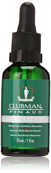 Clubman Pinaud Beard and Tatoo Oil, 1 oz