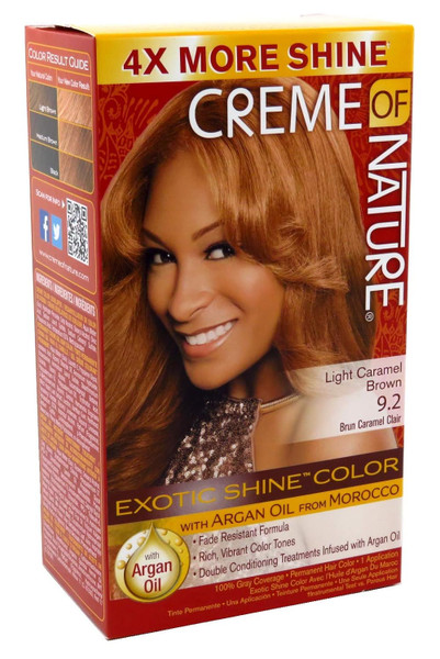 Creme Of Nature Color #9.2 Light Caramel Brown Exotic Shine