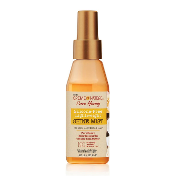 Creme of Nature Pure Honey Silicone Free Lightweight Shine Mist, 4 Oz